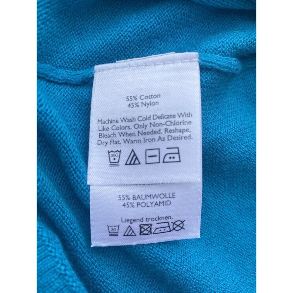Eddie Bauer Women's XL Button Up Top Teal Business Office Stretchy Casual Blouse - Picture 5 of 11
